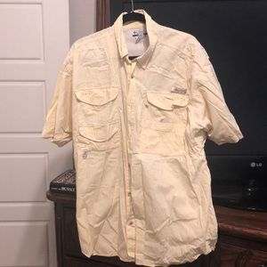 Yellow Columbia PFG shirt